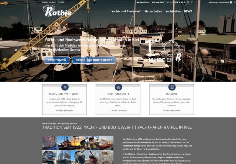 RATHJE WERFT KIEL - Webdesign Berlin + SEO Agentur Berlin | GOALIZE
